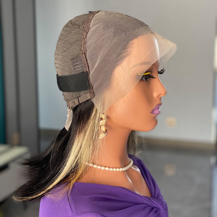 Highlight Color 180 Density Lace Human Hair Bob Wig - Zever Hair 2