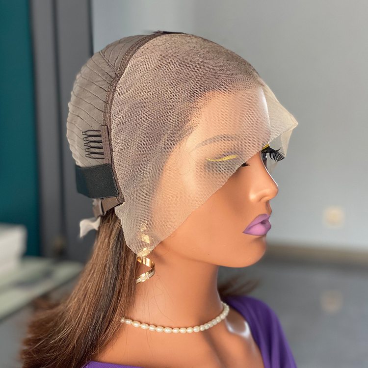 180 Density Chocolate Brown Virgin Human Hair Bob Wig - Zever Hair 2