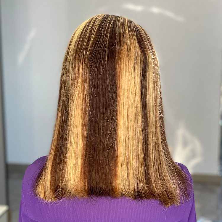 180 Density Highlight Chocolate brown human hair lace front bob wig - Zever Hair 5